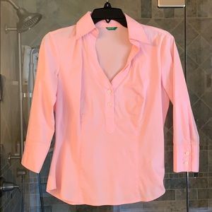 Pink Benneton buttoned blouse